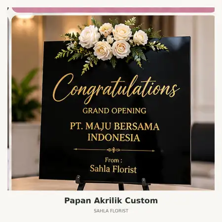 Papan Bunga Akrilik Jogja Expo Center
